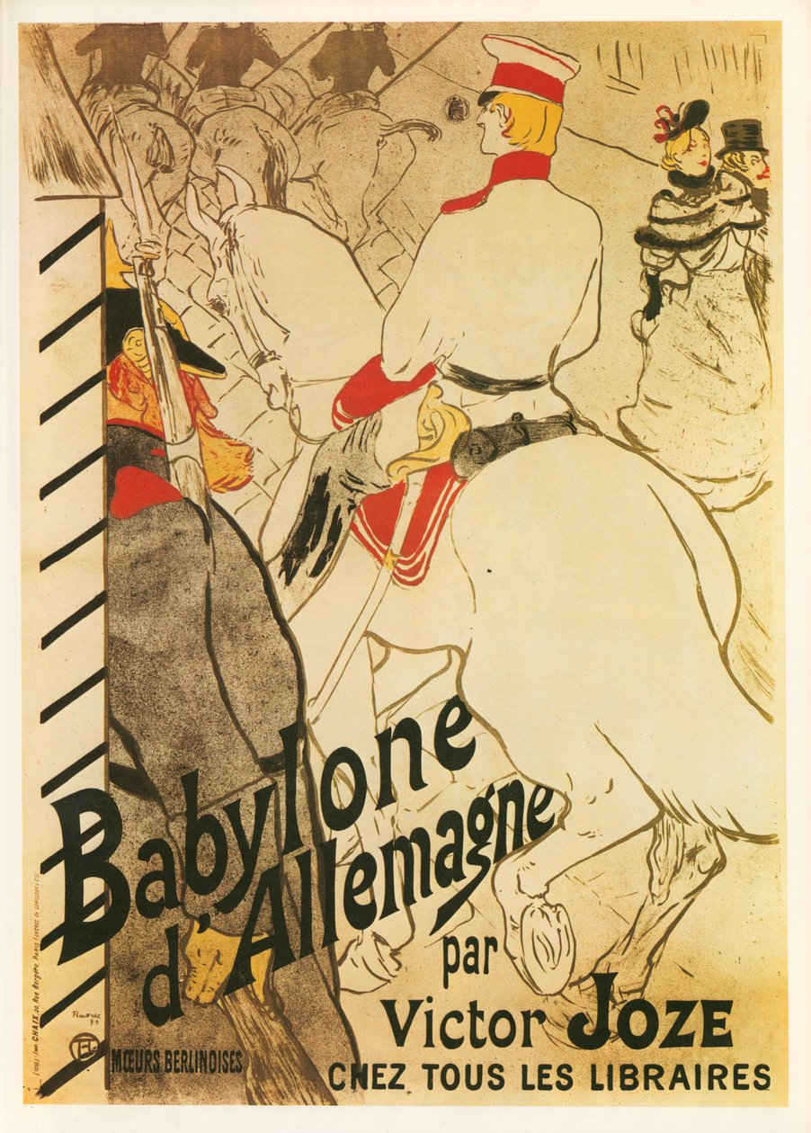 Henri de Toulouse-Lautrec: Babylon v Německu ... (litografie) od Henri de Toulouse-Lautrec