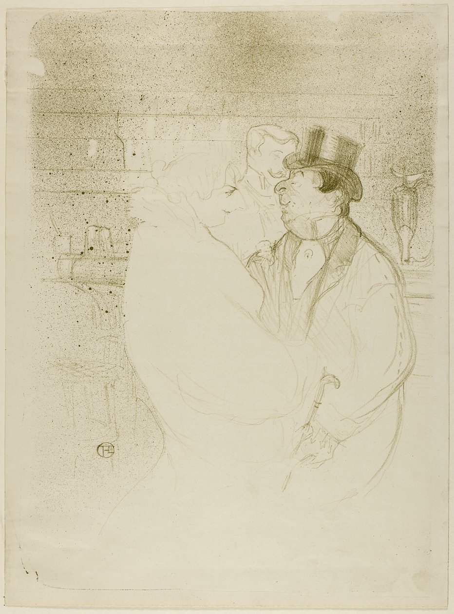 Ida Heath v baru od Henri de Toulouse-Lautrec