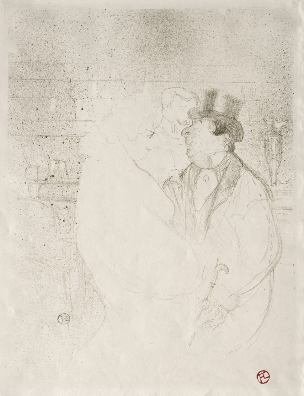 Ida Heath u baru od Henri de Toulouse-Lautrec