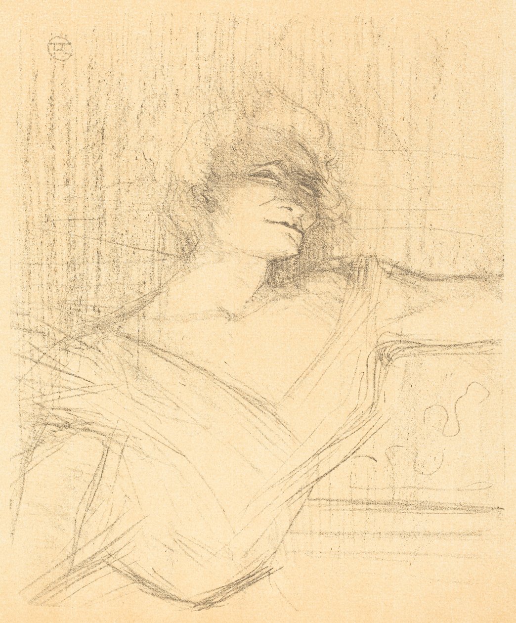 V "La glu" (In "La glu") od Henri de Toulouse-Lautrec