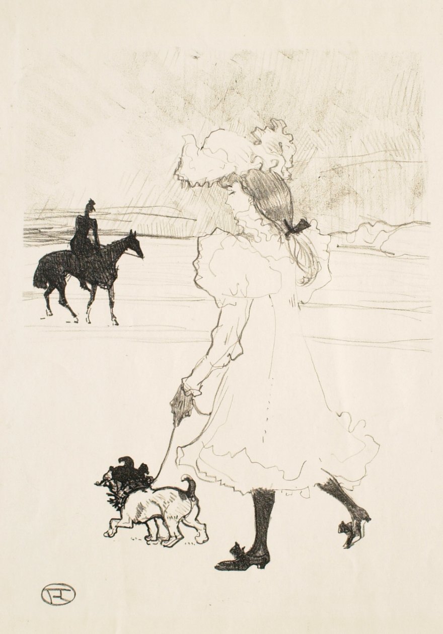 V Boulogneském lesíku (V lese) od Henri de Toulouse-Lautrec