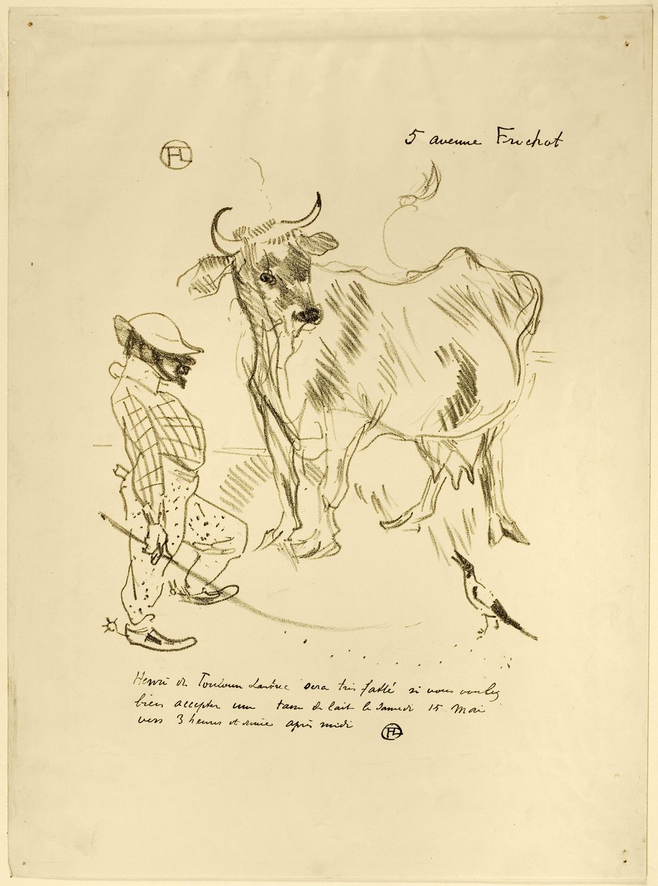 Pozvánka na sklenku mléka od Henri de Toulouse-Lautrec