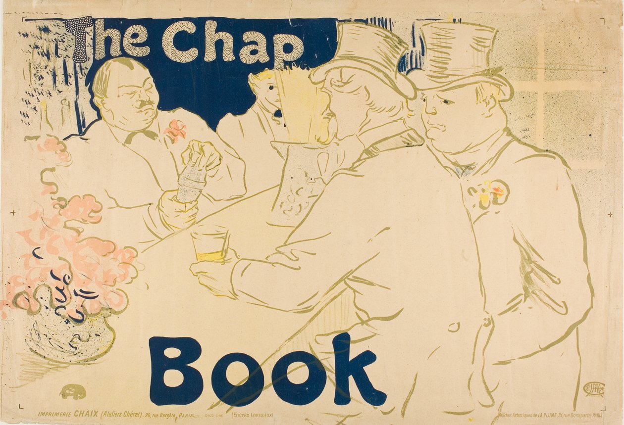 Irský a americký bar, Rue Royale—The Chap Book od Henri de Toulouse-Lautrec