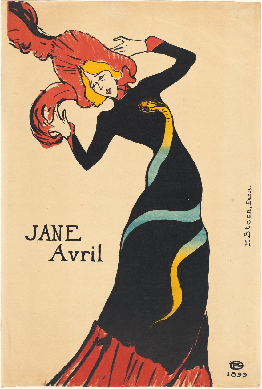 Jane Avril od Henri de Toulouse-Lautrec