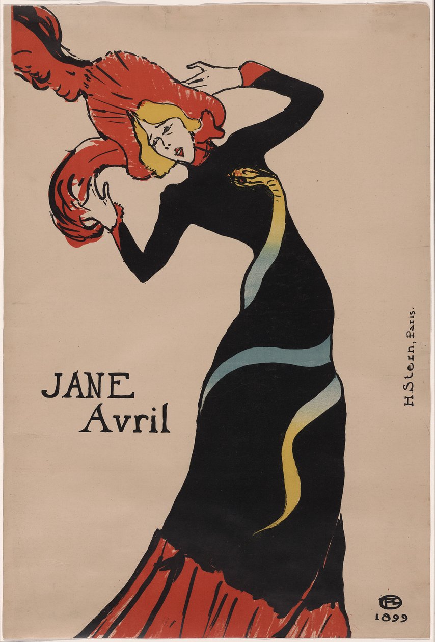 Jane Avril od Henri de Toulouse-Lautrec