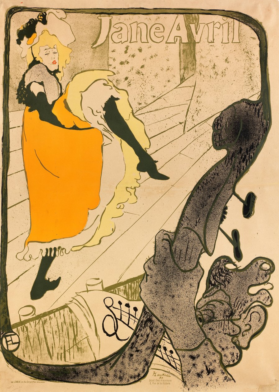 Jane Avril od Henri de Toulouse-Lautrec