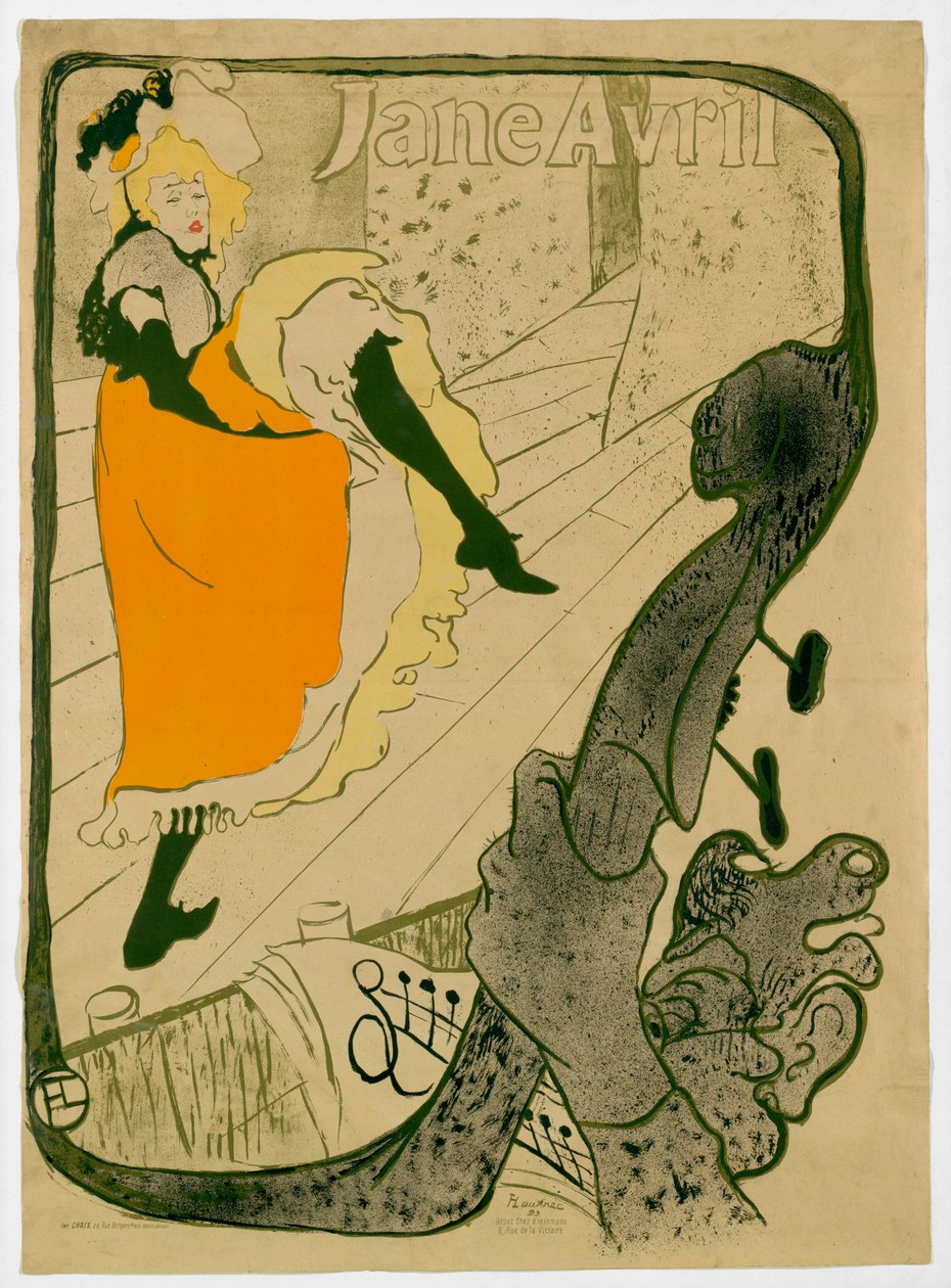 Jane Avril od Henri de Toulouse-Lautrec