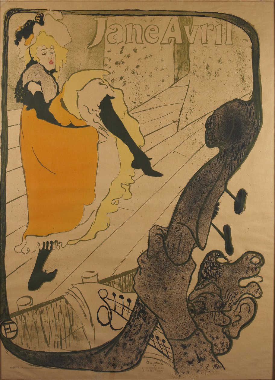Jane Avril od Henri de Toulouse-Lautrec