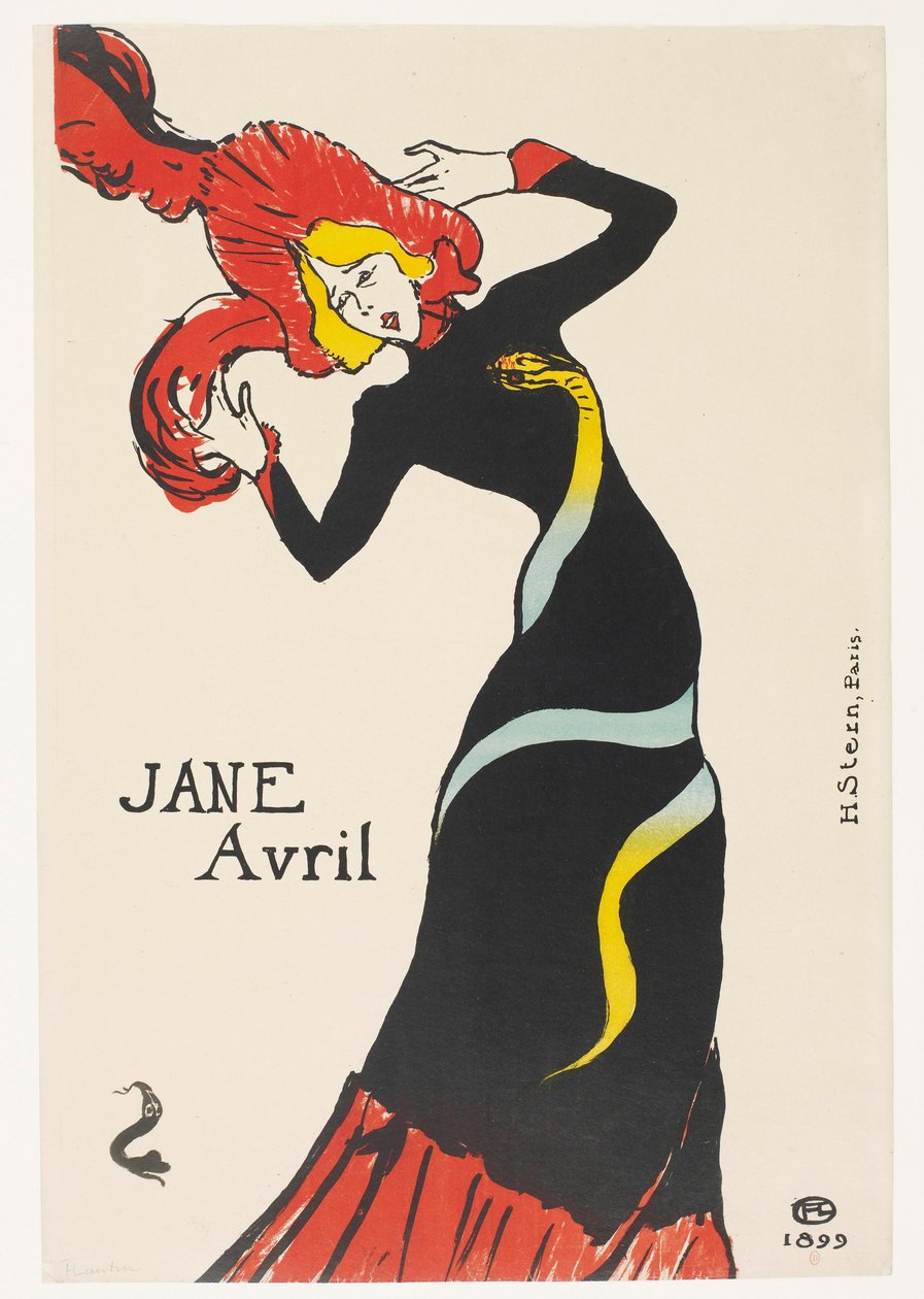 Jane Avril od Henri de Toulouse-Lautrec
