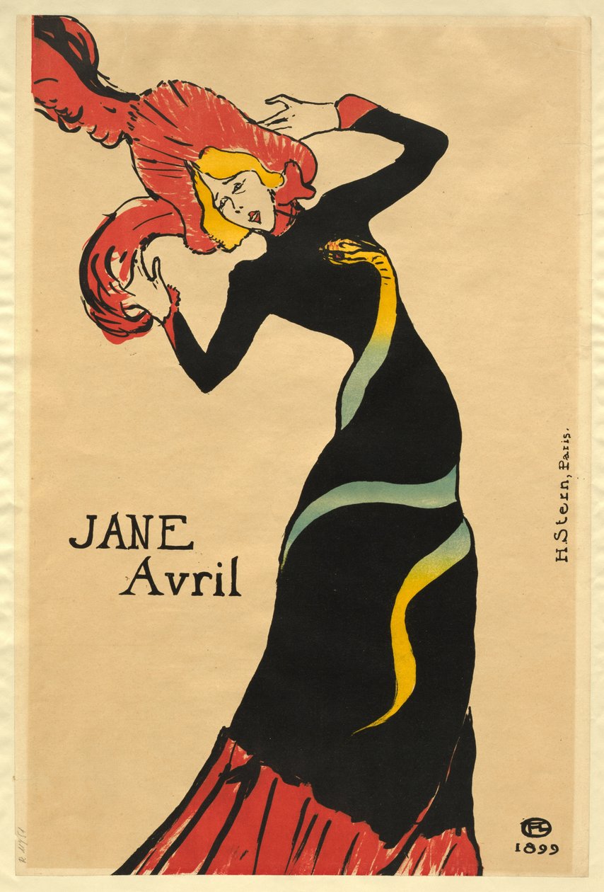 Jane Avril od Henri de Toulouse-Lautrec
