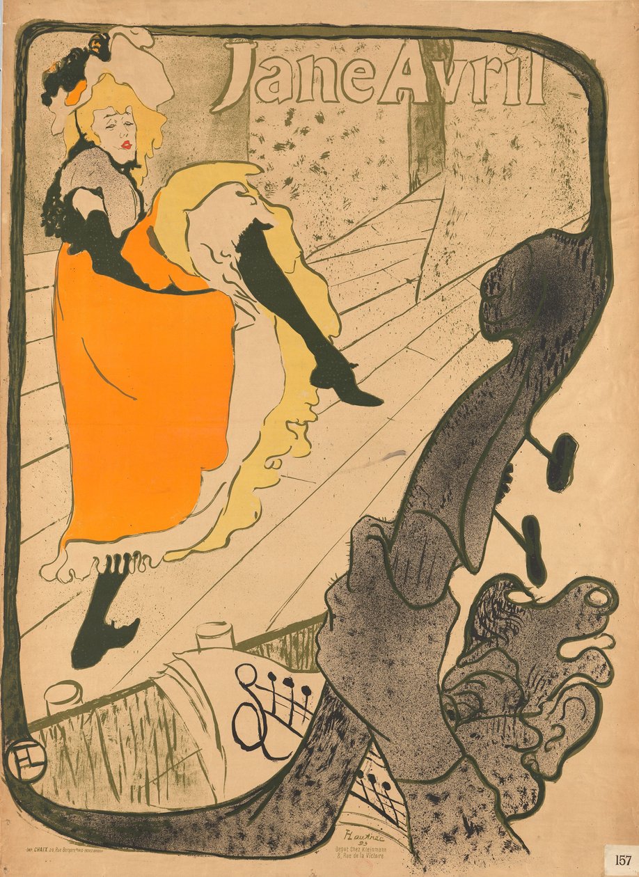 Jane Avril od Henri de Toulouse-Lautrec
