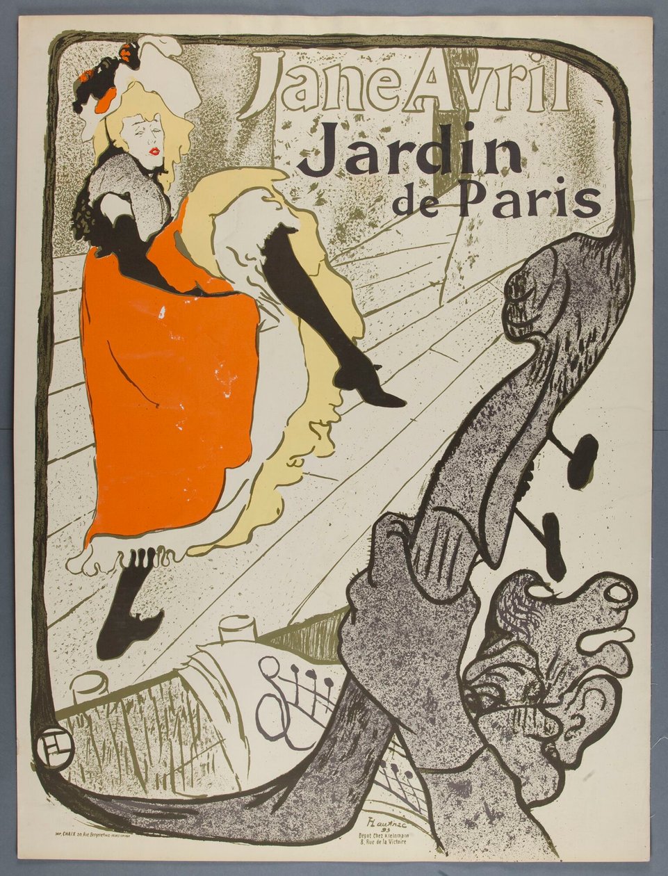 Jane Avril, Pařížská zahrada od Henri de Toulouse-Lautrec