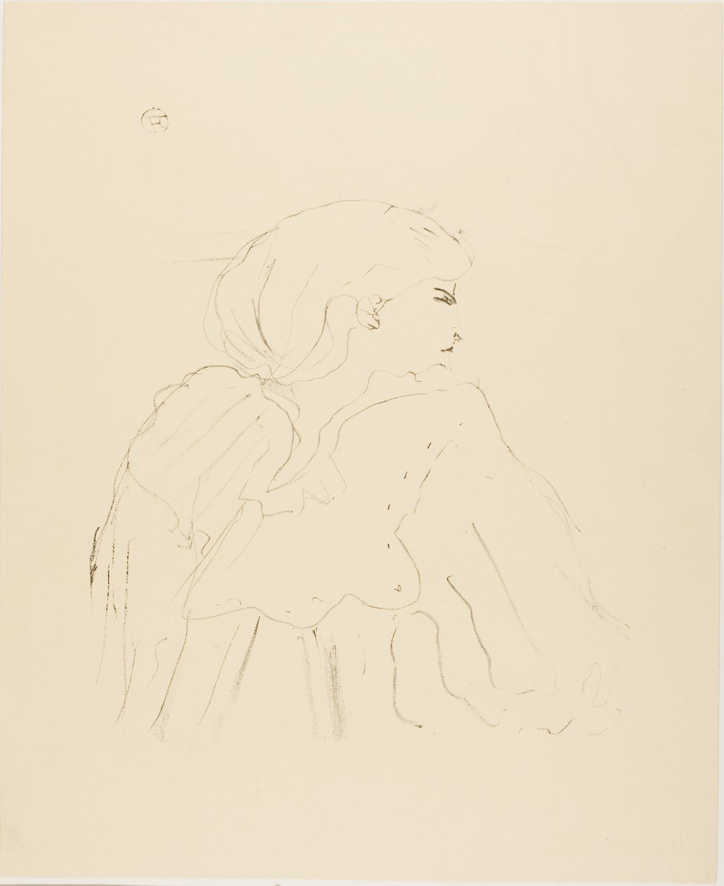 Jane Hading, z Třináct litografií od Henri de Toulouse-Lautrec