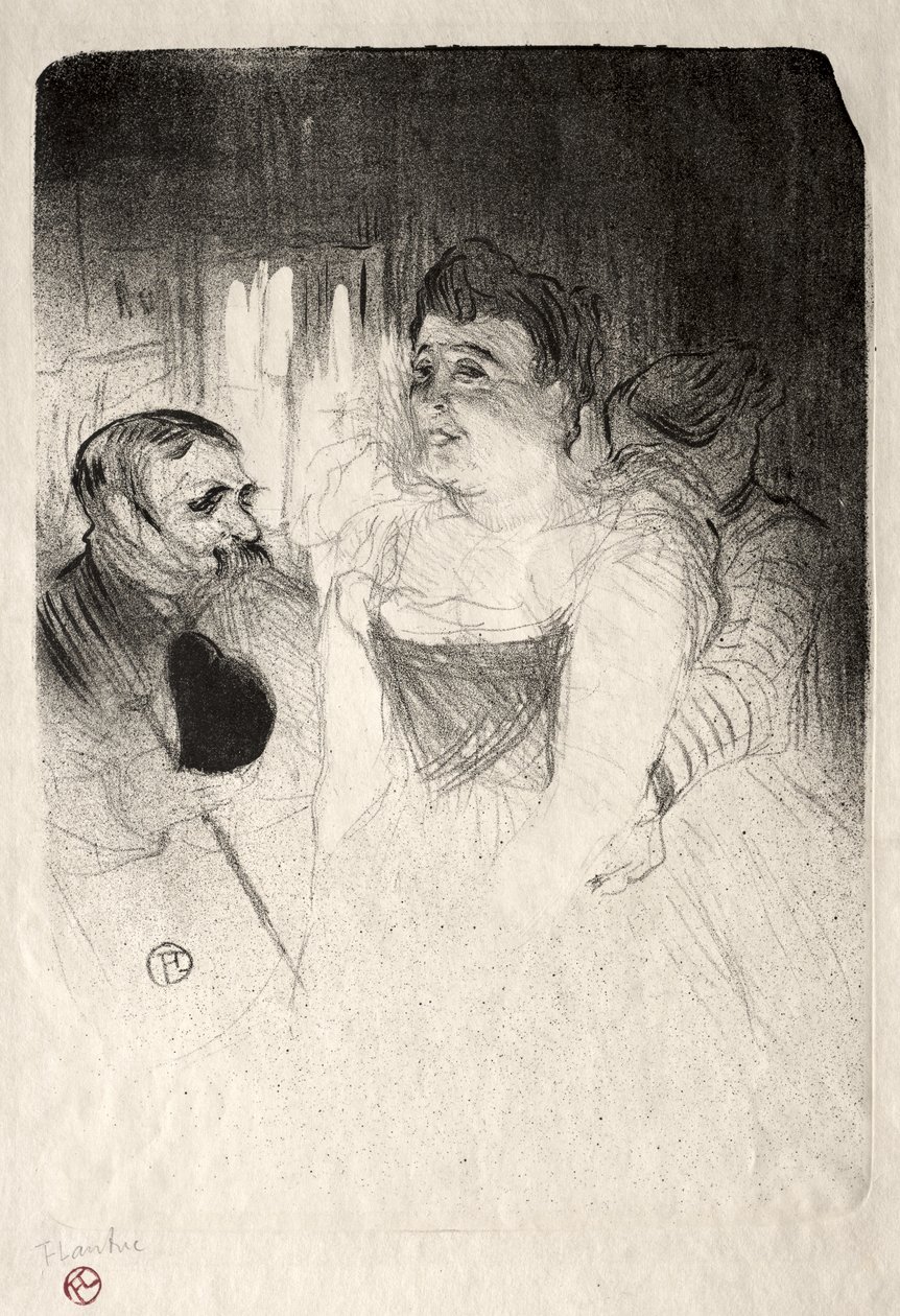 Judic v Loge od Henri de Toulouse-Lautrec