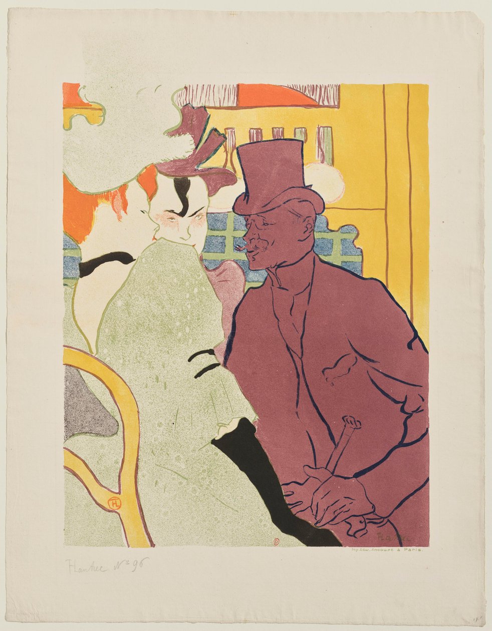 Angličan Warener v Moulin-Rouge od Henri de Toulouse-Lautrec