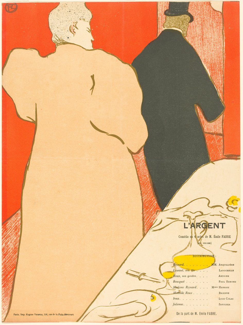 Das Geld od Henri de Toulouse-Lautrec