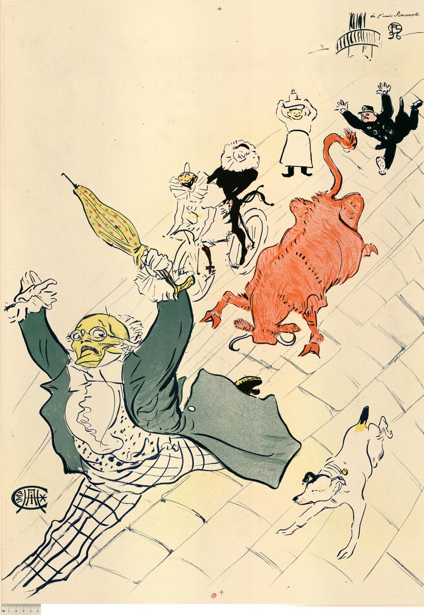 Die wütende Kuh od Henri de Toulouse-Lautrec