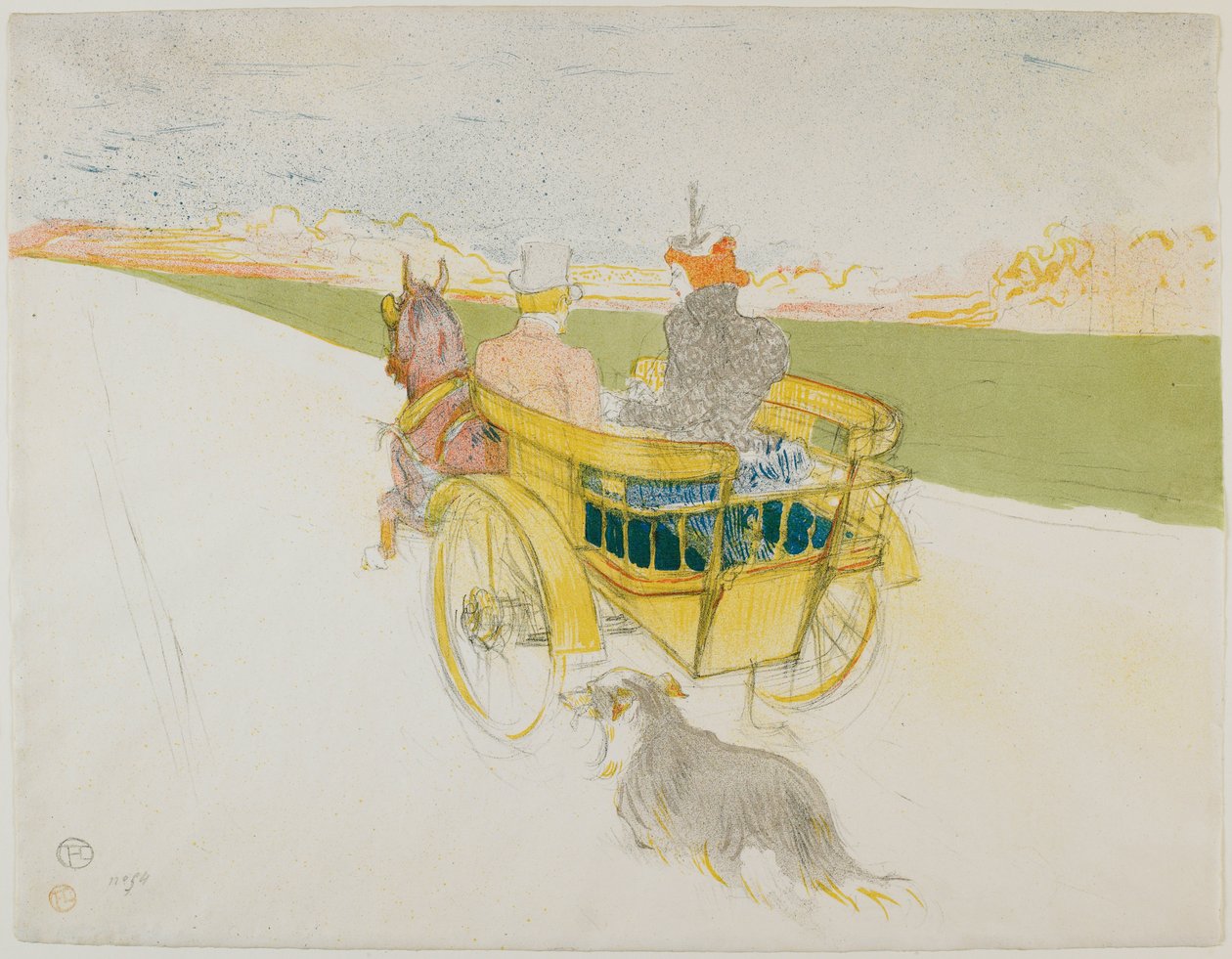 Venkovní výlet od Henri de Toulouse-Lautrec