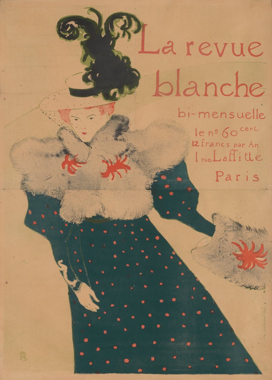 Bílý časopis od Henri de Toulouse-Lautrec