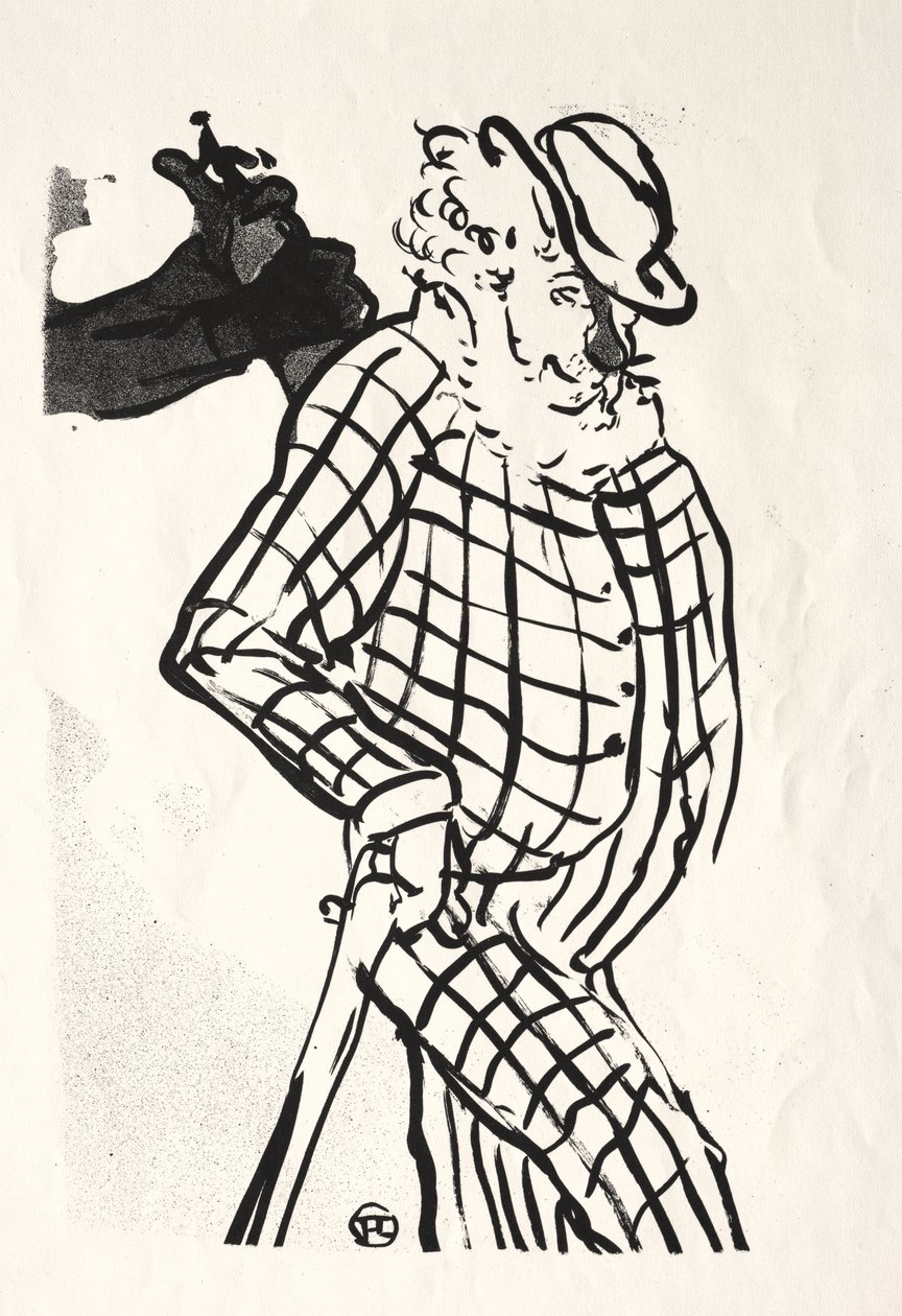 The Café-koncert: Americký zpěvák od Henri de Toulouse-Lautrec