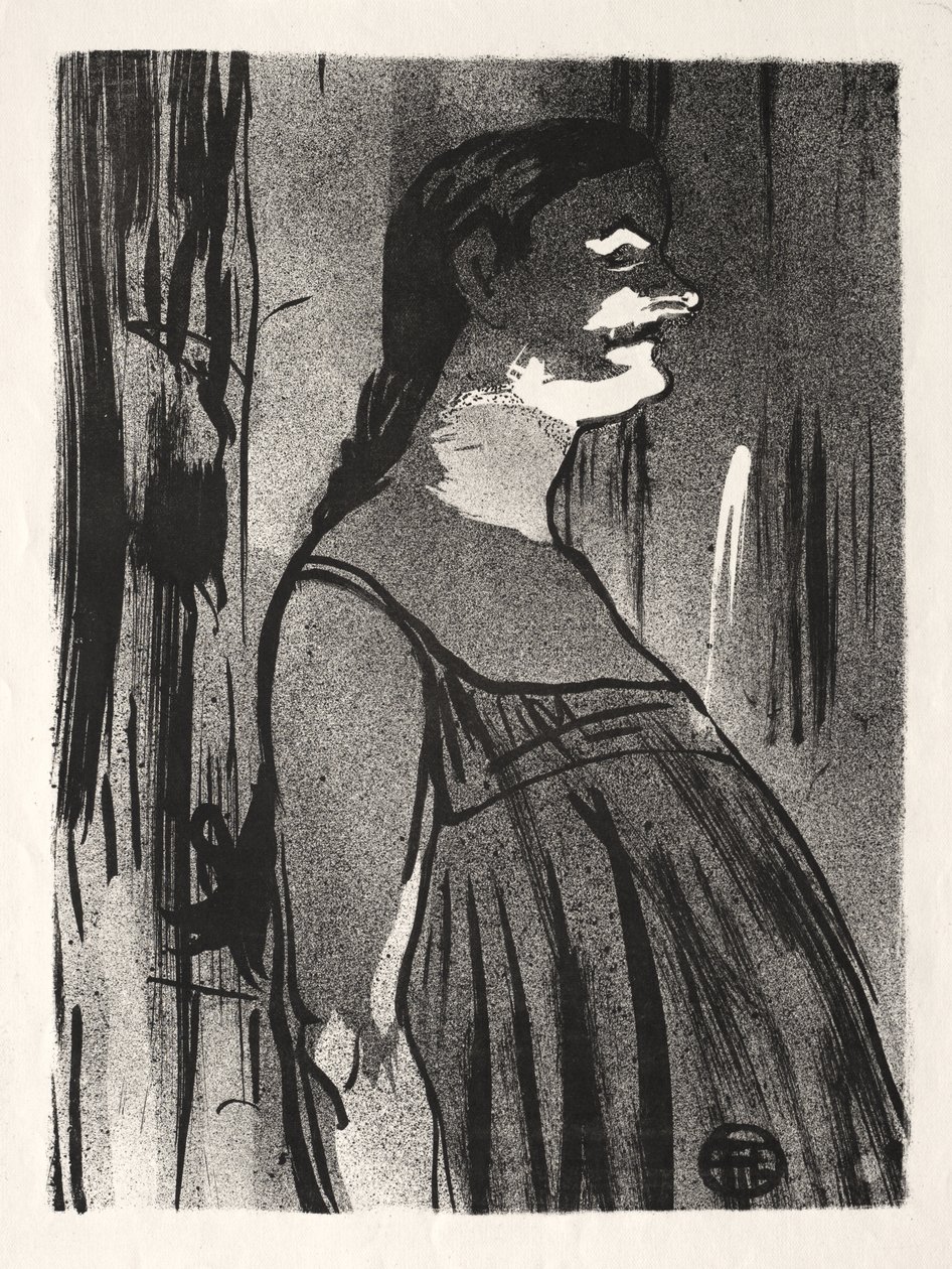 Kavárenský koncert: paní Abdala od Henri de Toulouse-Lautrec