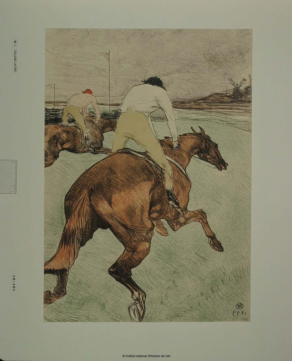 Žokej [zkušební otisk b] od Henri de Toulouse-Lautrec
