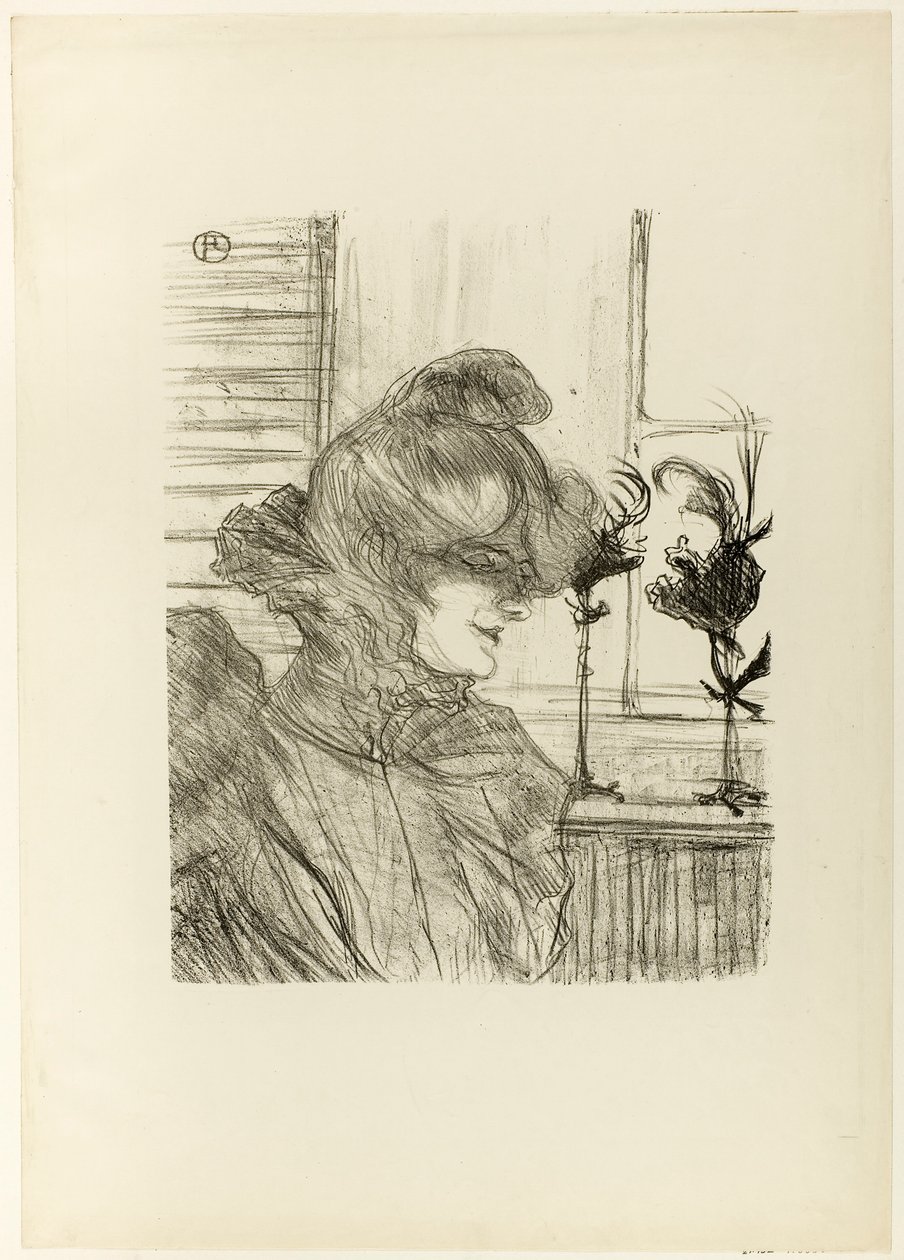 Le Margoin (mademoiselle Louise Blouet) od Henri de Toulouse-Lautrec