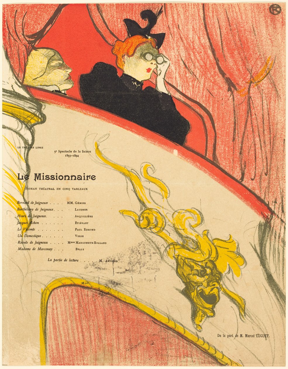 Misionář od Henri de Toulouse-Lautrec