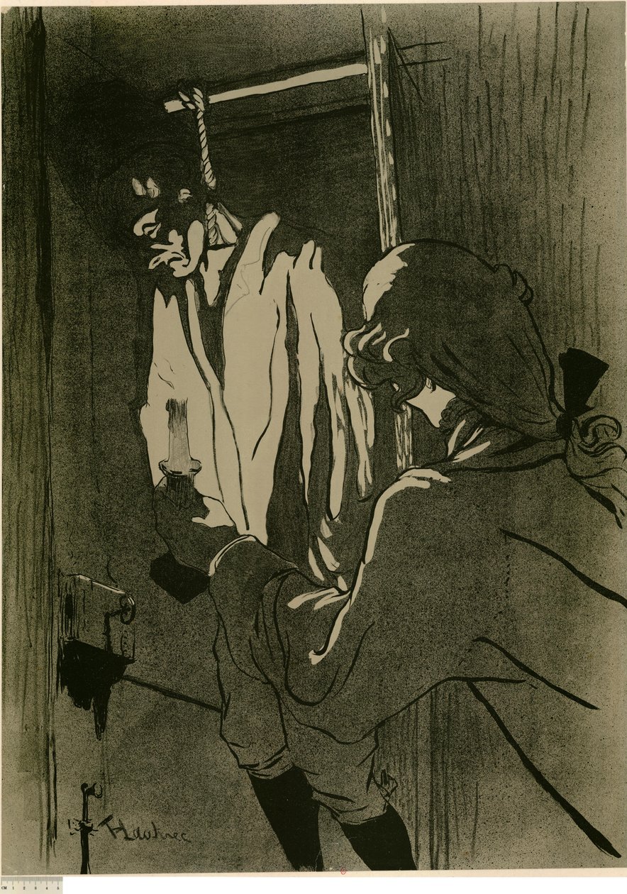 [Obesenec (1. obrázek)] od Henri de Toulouse-Lautrec