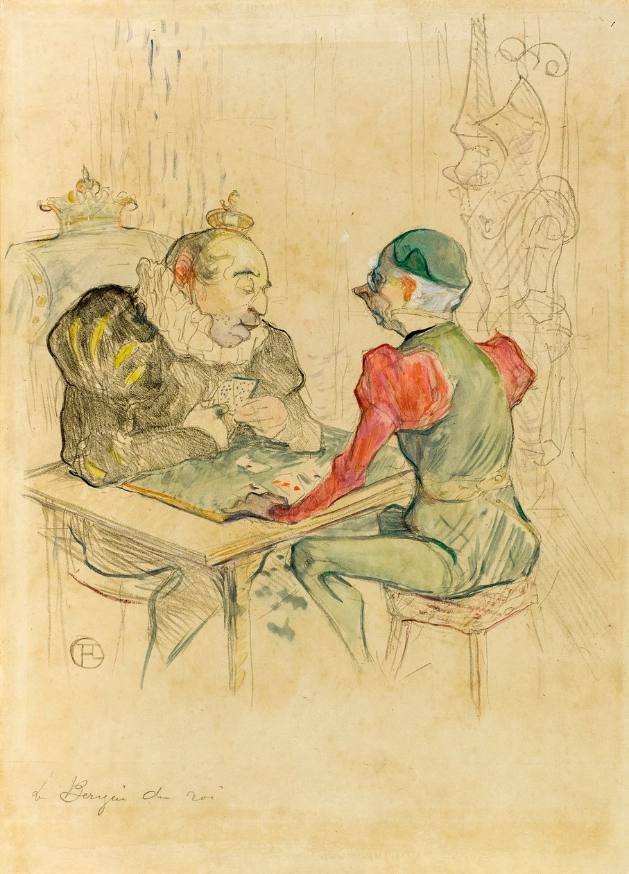 Bezigue od Henri de Toulouse-Lautrec