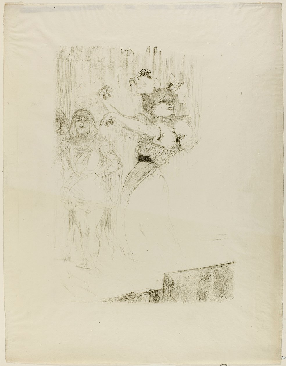 Lender Dancing the Bolero v Chilpéric od Henri de Toulouse-Lautrec