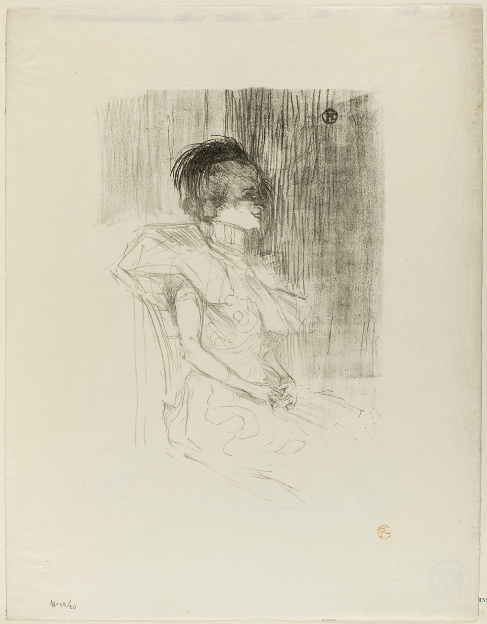 Věřitel sedí od Henri de Toulouse-Lautrec