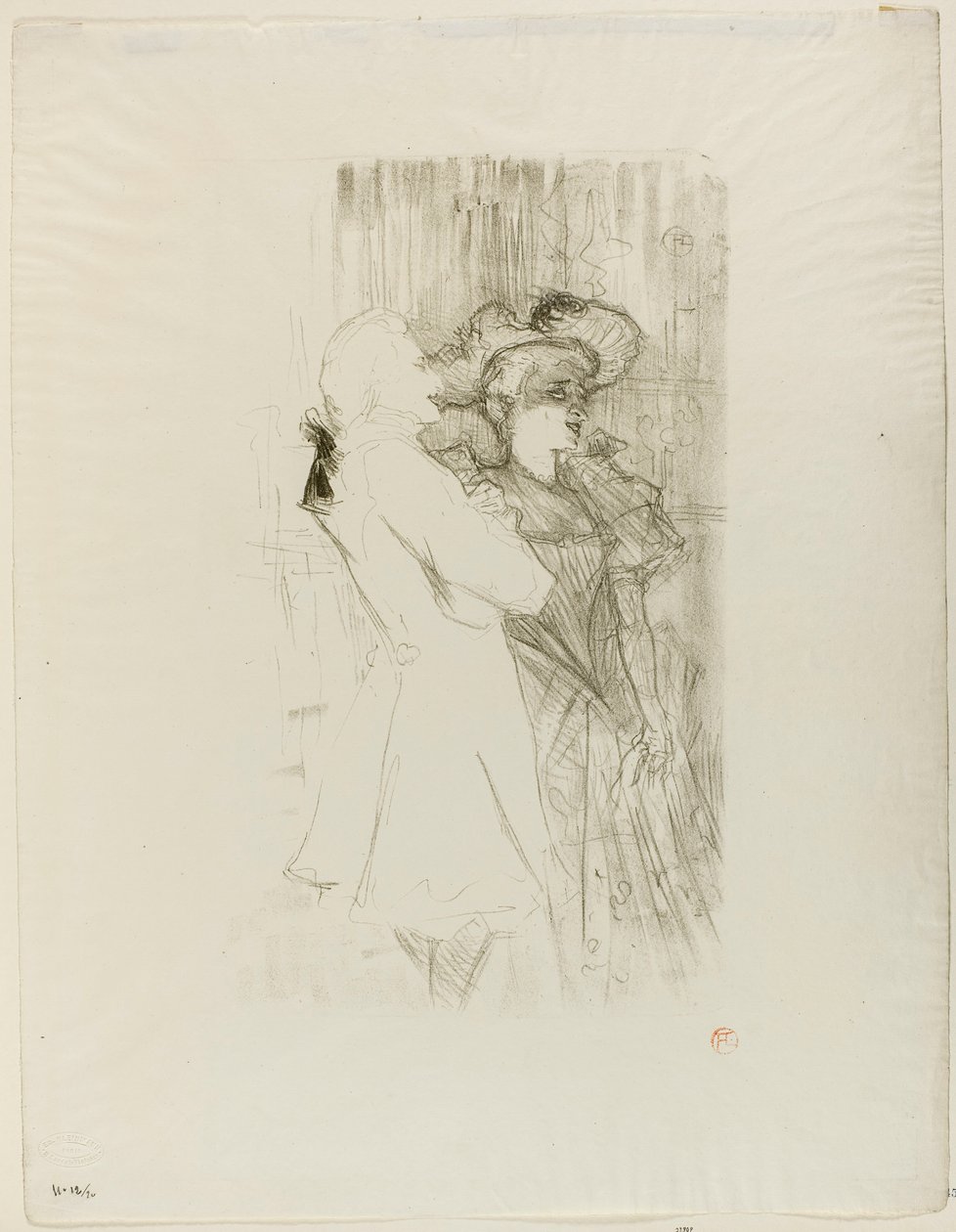 Lender a Auguez v La Chanson de Fortunio od Henri de Toulouse-Lautrec