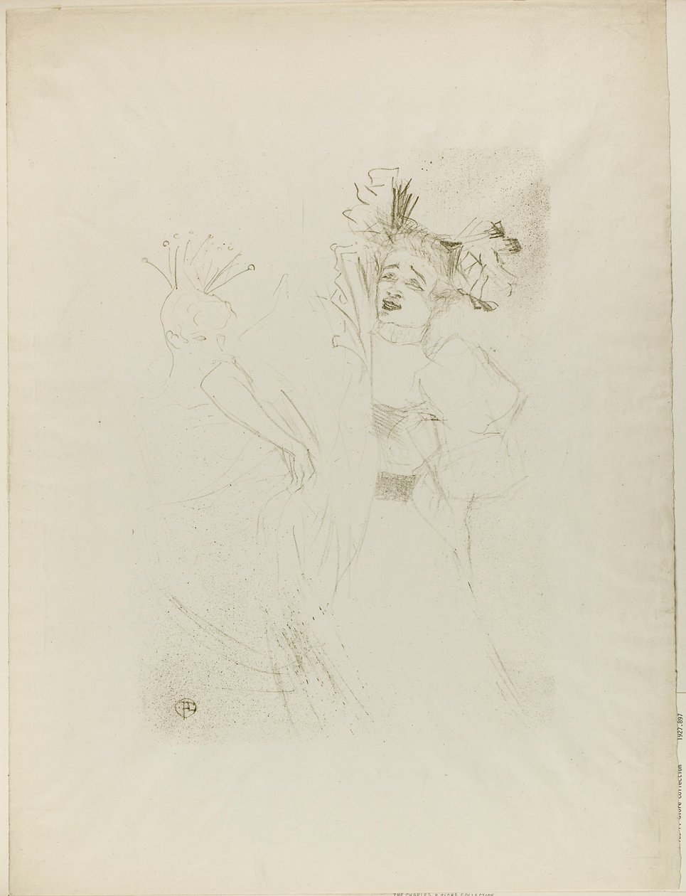 Věřitel v Chilpéric, Full Face od Henri de Toulouse-Lautrec