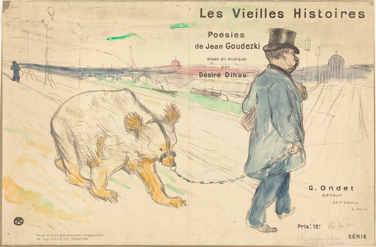Staré příběhy (obálka/frontispis) od Henri de Toulouse-Lautrec