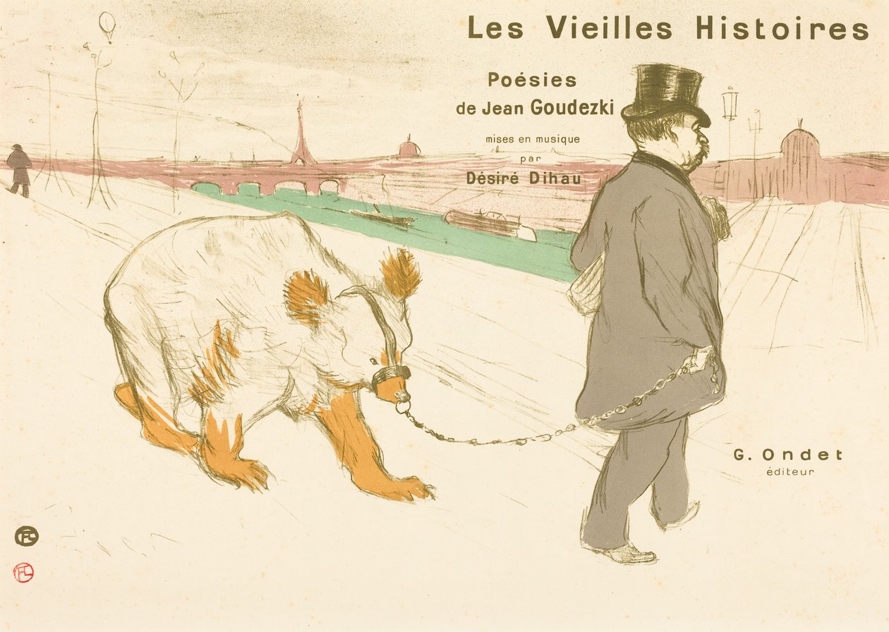 Les Vieilles Histoires, obálka/frontispis od Henri de Toulouse-Lautrec