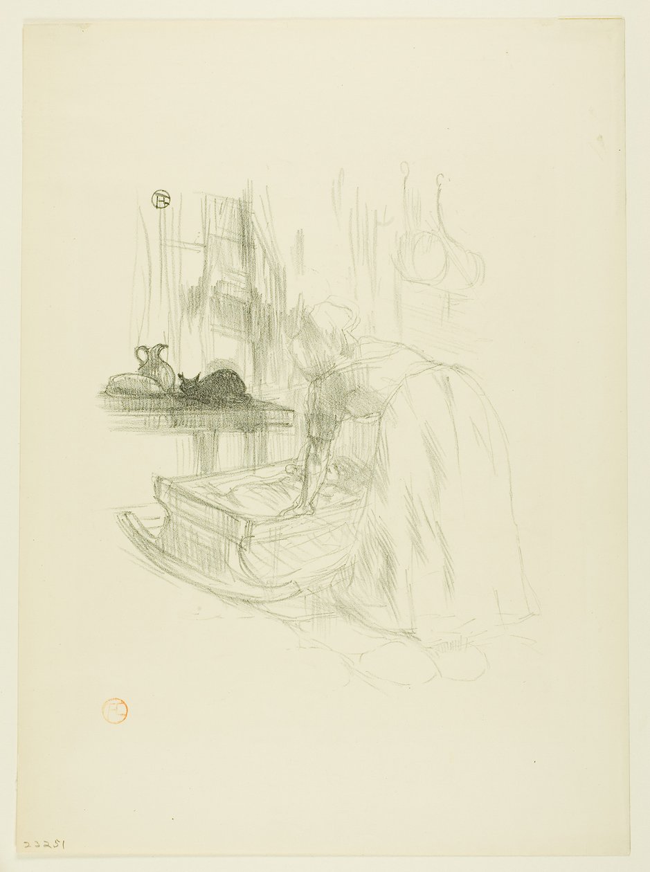 Ukolébavka, z melodií od Désiré Dihau od Henri de Toulouse-Lautrec