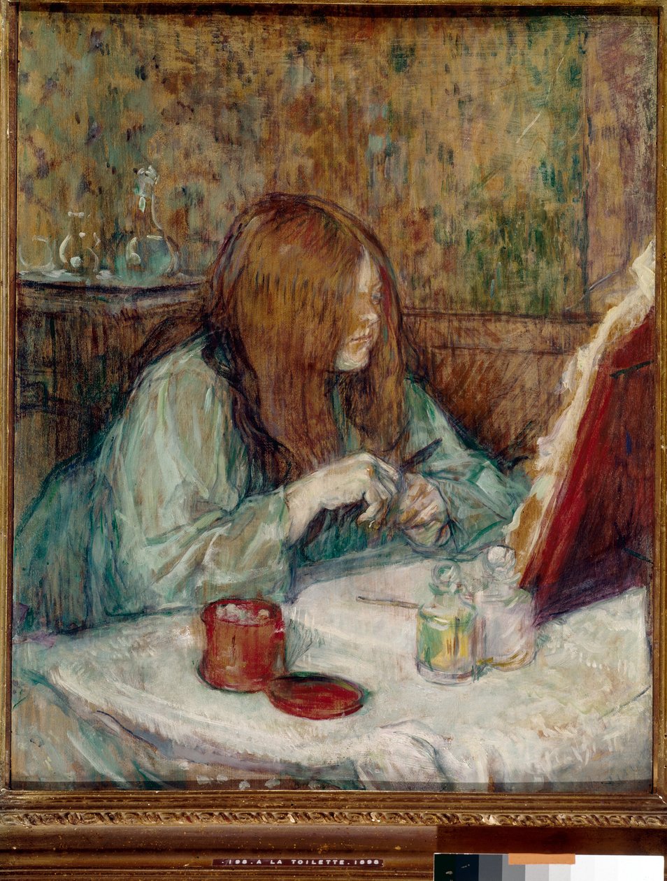 Madame Poupoule na její toaletě od Henri de Toulouse Lautrec