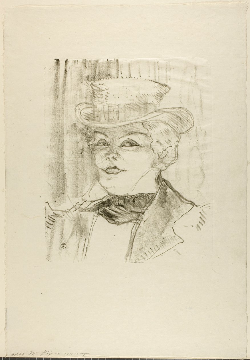 Madame Rejane od Henri de Toulouse-Lautrec