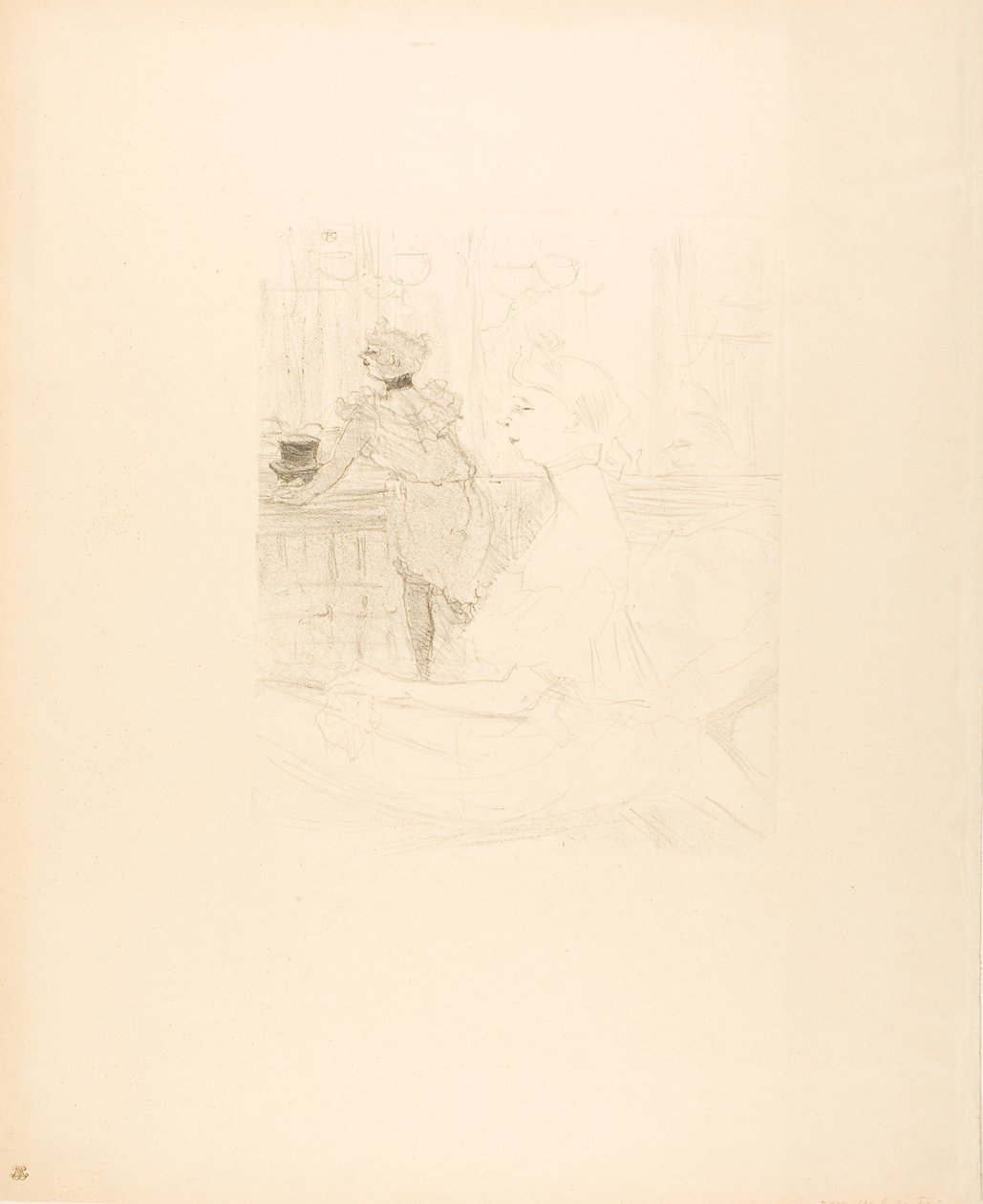 Slečno Leconteová od Henri de Toulouse-Lautrec