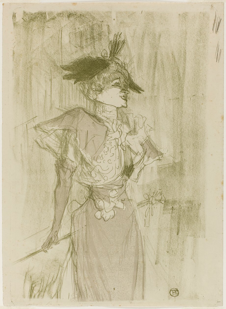 Mademoiselle Marcelle Lender, stojící od Henri de Toulouse-Lautrec