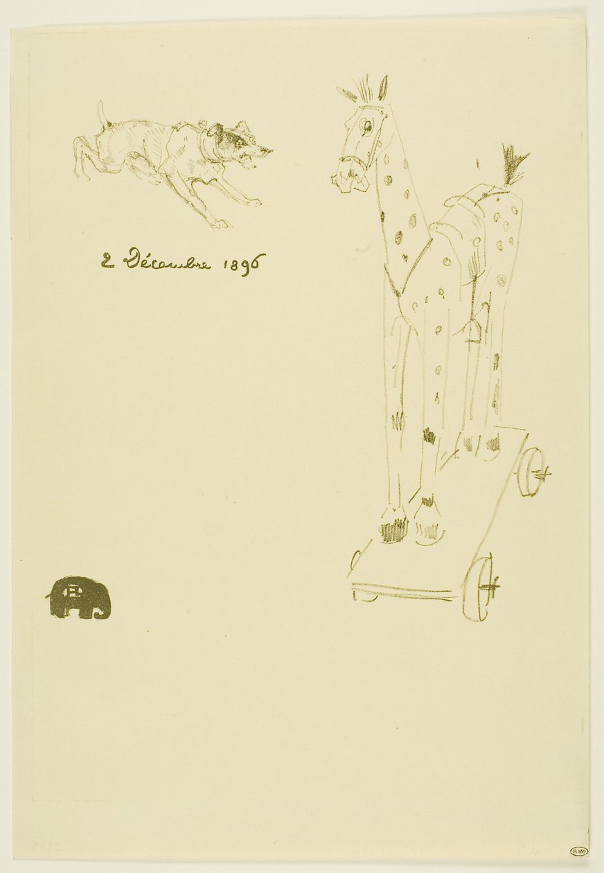 Menu Sylvain od Henri de Toulouse-Lautrec