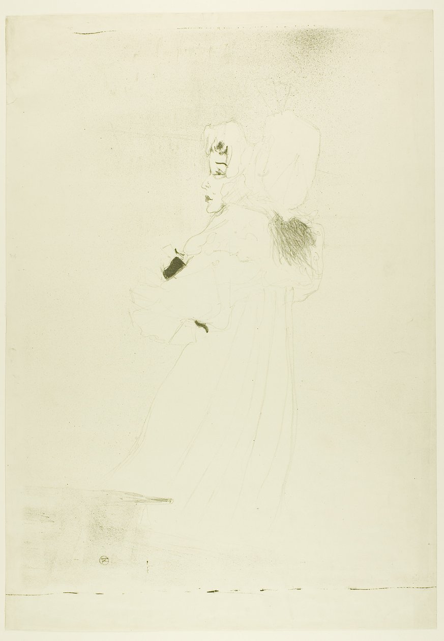 Slečna May Belfortová (velký talíř) od Henri de Toulouse-Lautrec