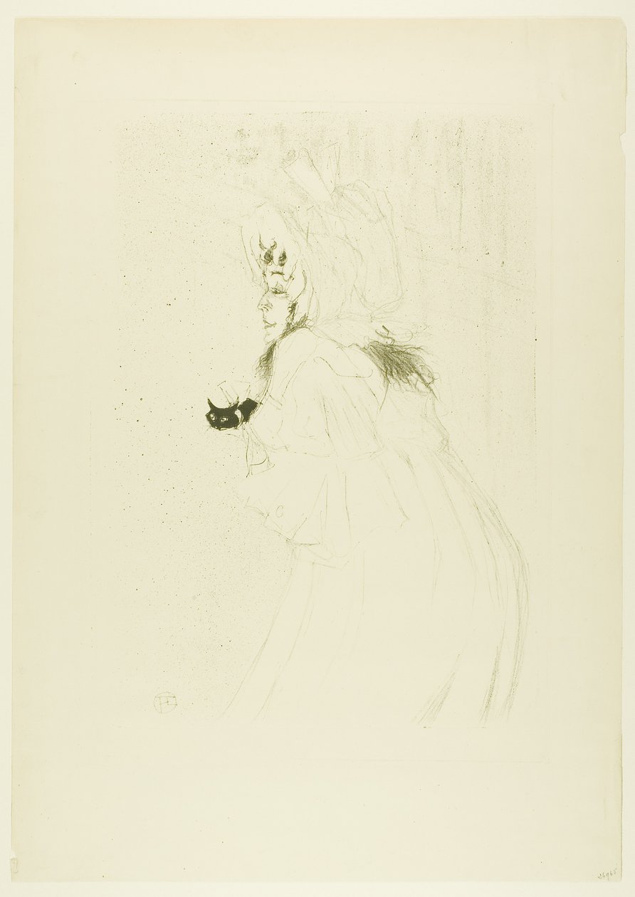 Slečna May Belfortová se klaní od Henri de Toulouse-Lautrec