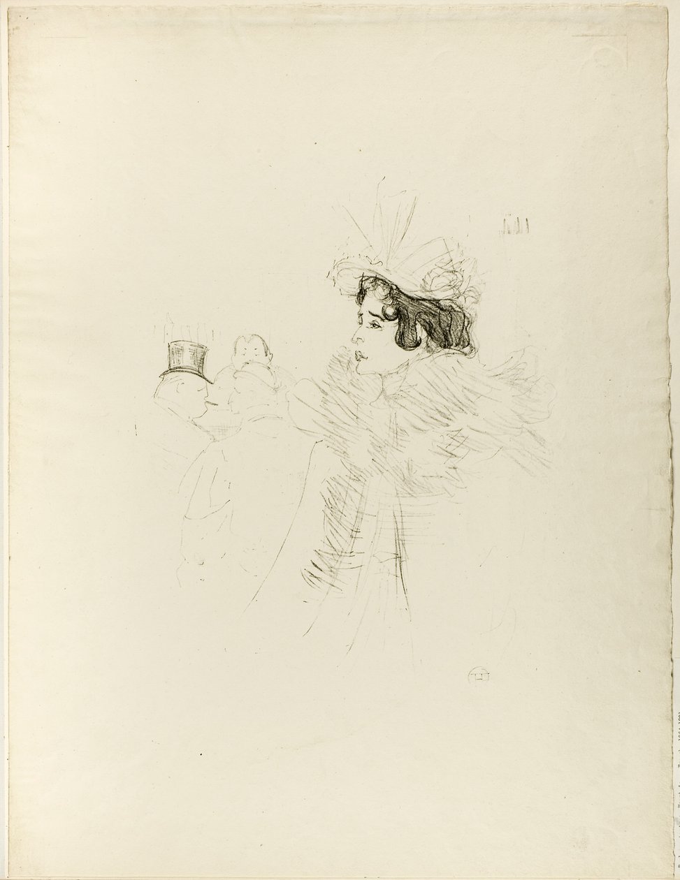 Slečna May Belfortová v baru Achille od Henri de Toulouse-Lautrec