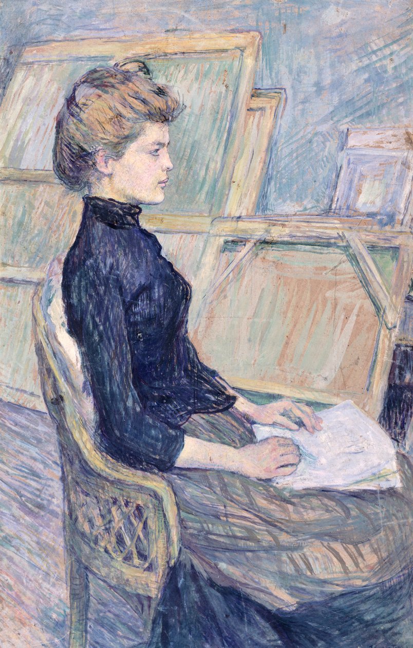 Modelka ve studiu (Helene Vary) od Henri de Toulouse Lautrec