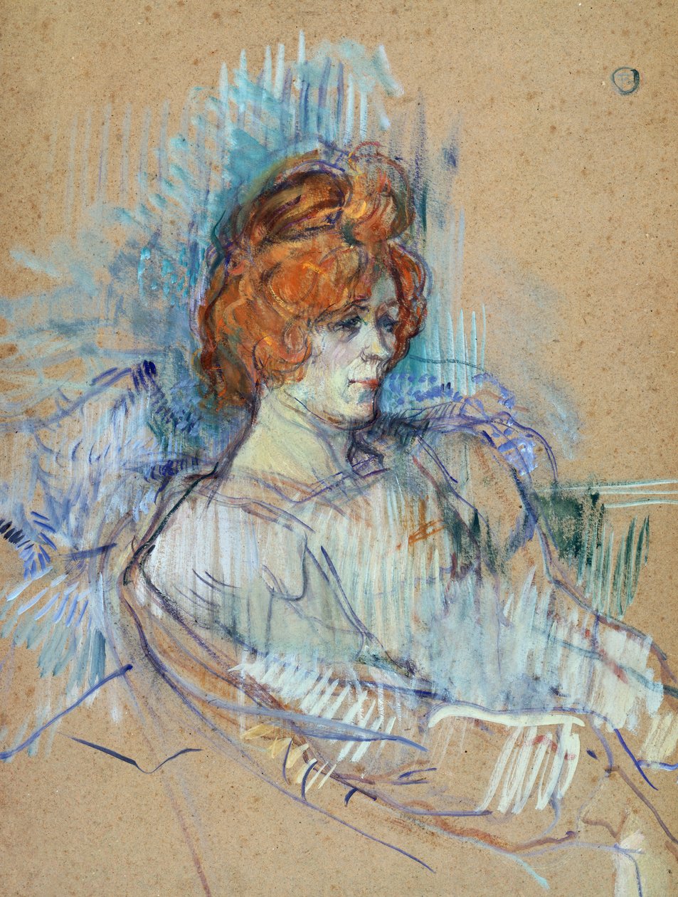 Na jevišti, Henri de Toulouse-Lautrec (1864-1901) od Henri de Toulouse Lautrec