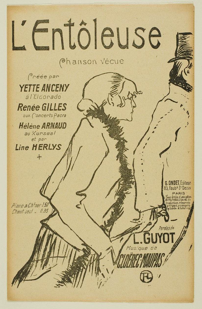 Chudák Street-Walker! od Henri de Toulouse-Lautrec