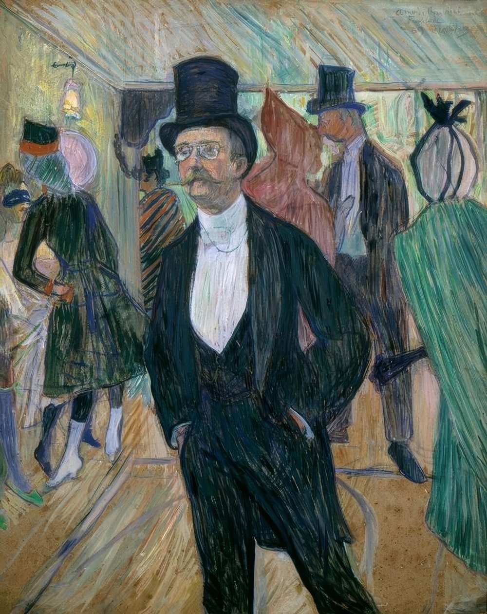 Portrét Henriho Fourcade (Monsieur Henri Fourcade au bal od Henri de Toulouse Lautrec