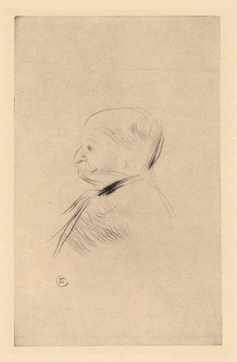 Portrét muže od Henri de Toulouse-Lautrec